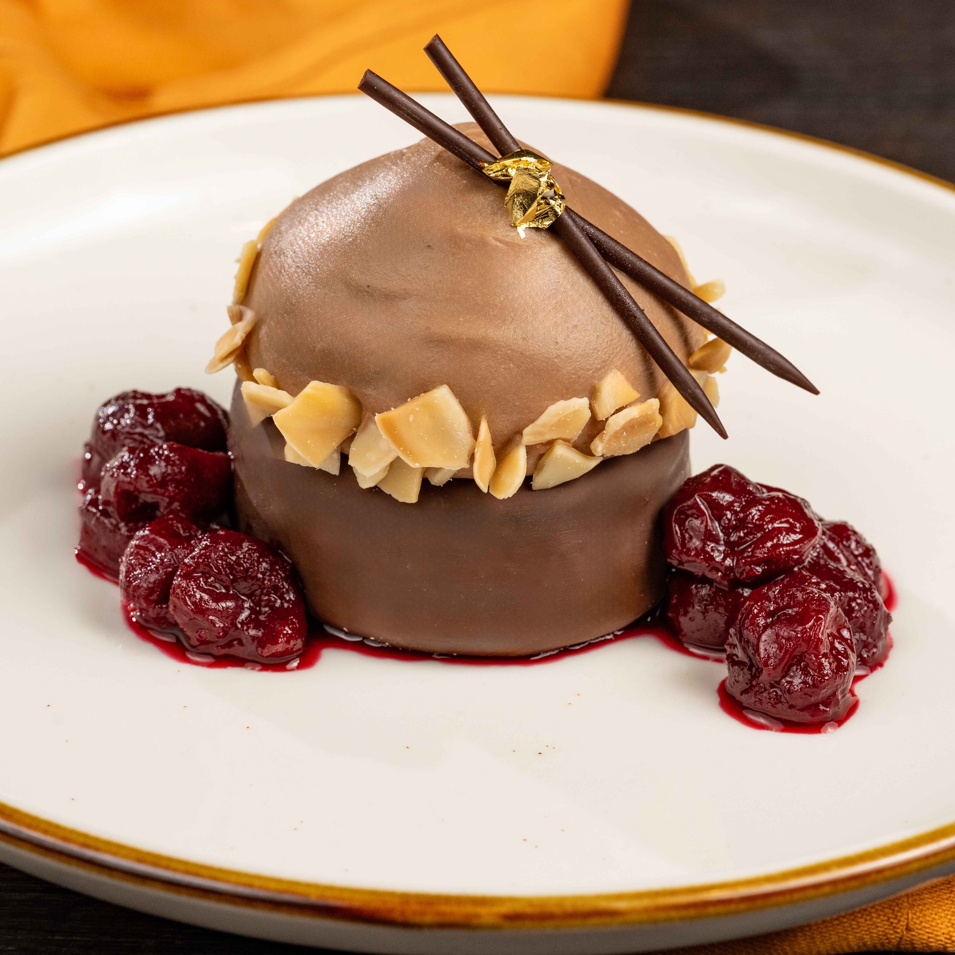 Whipped Chocolate Panna Cotta