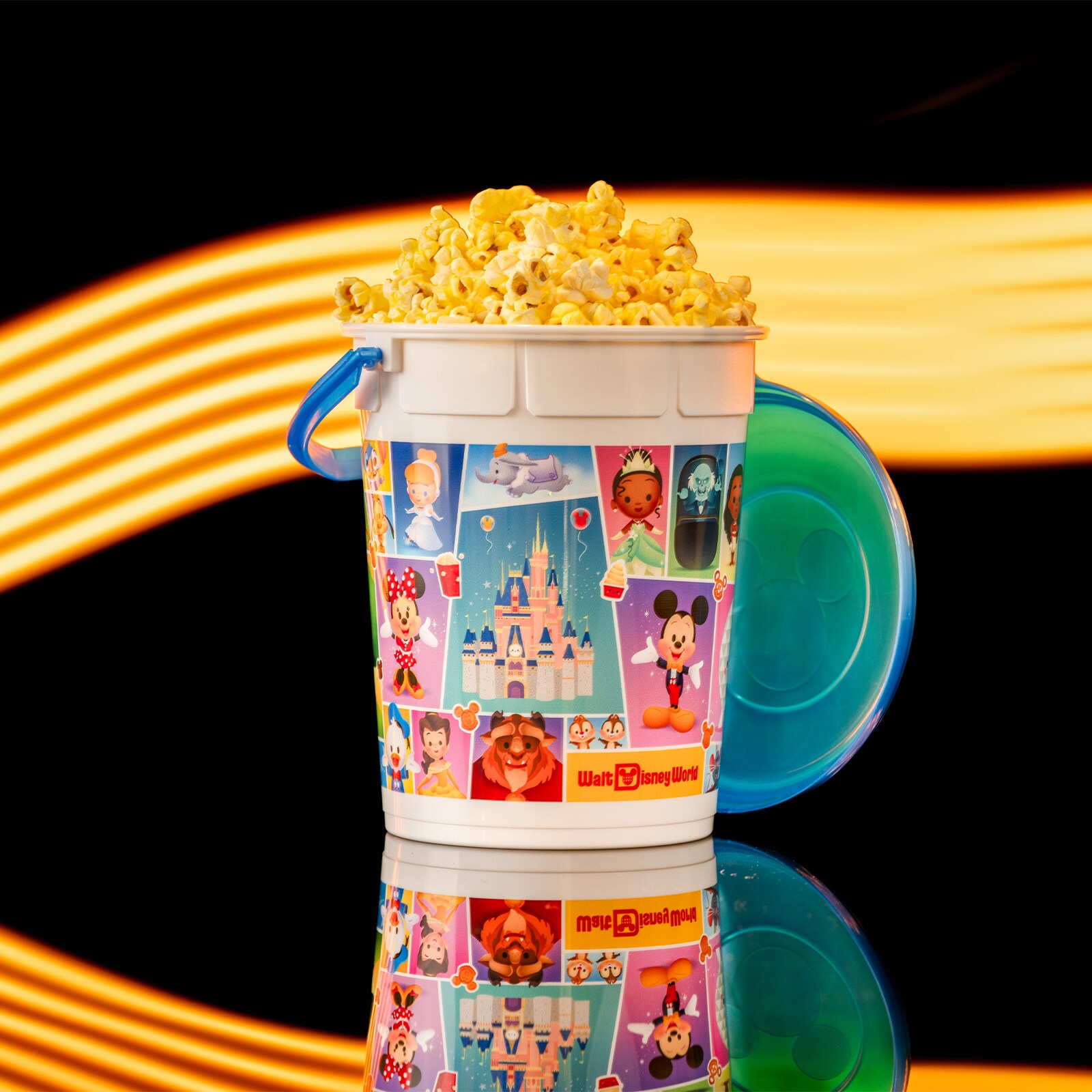 Popcorn in a refillable Souvenir Bucket   