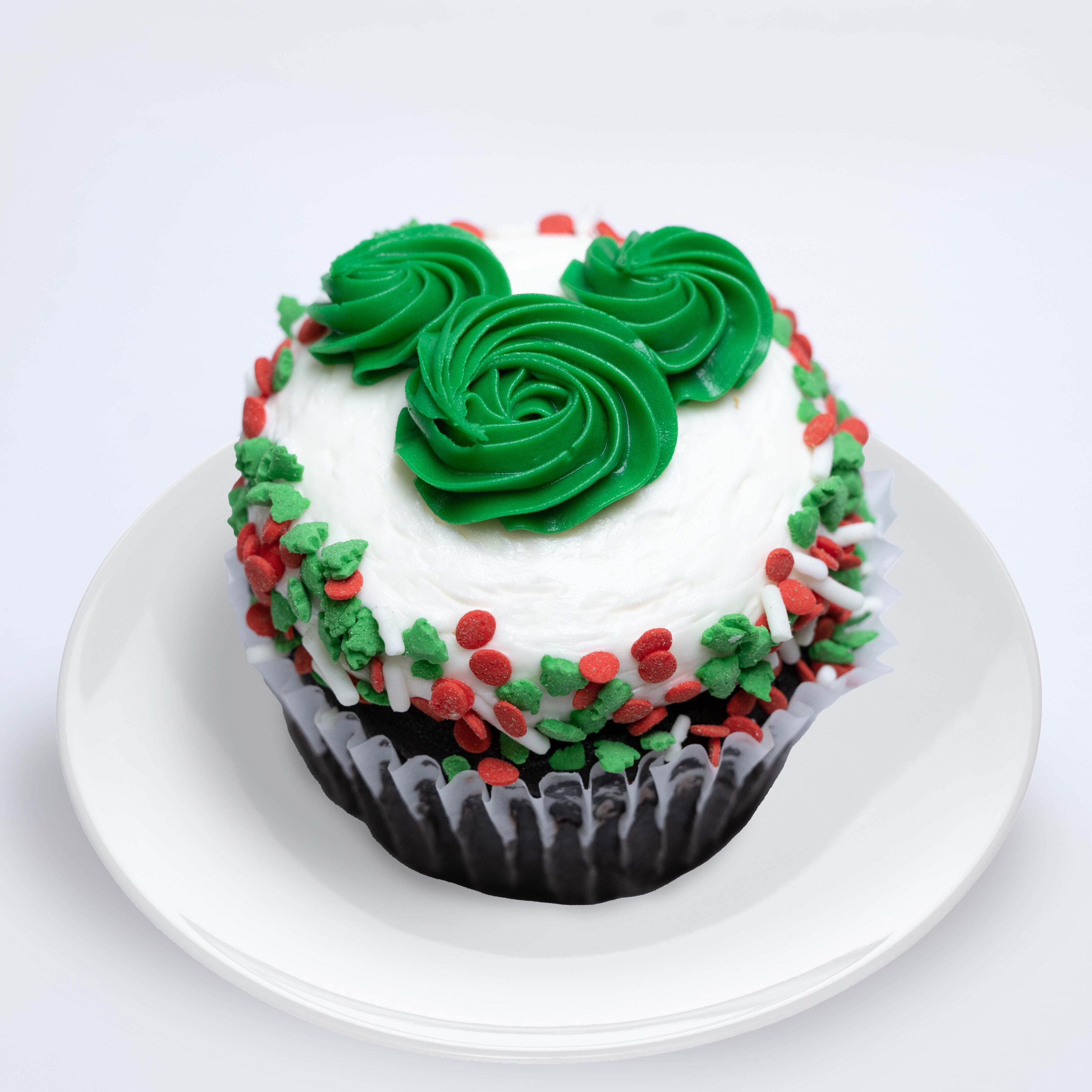 Mickey Holiday Chocolate Cupcake