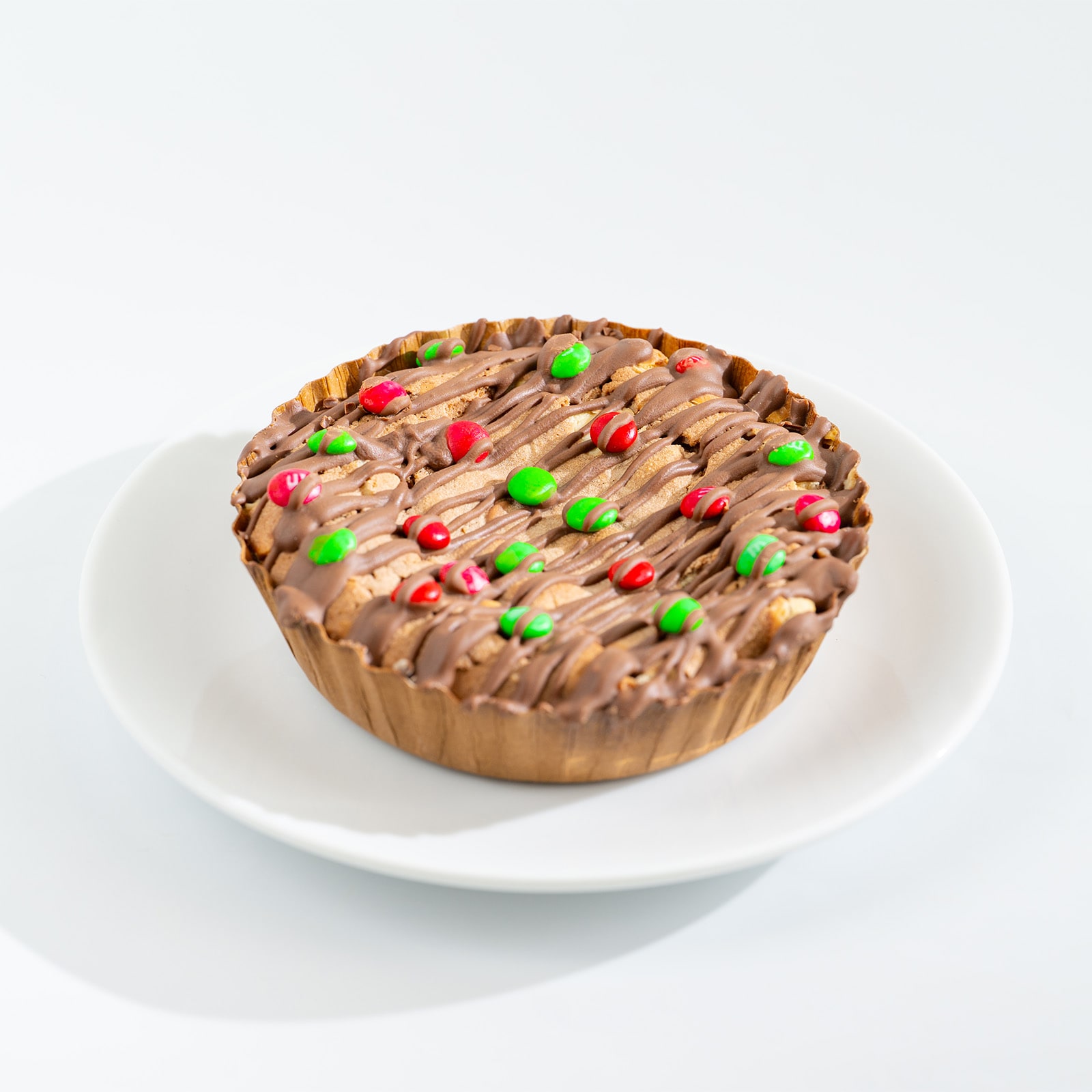 Peppermint Brownie Pie with M&M’S® Milk Chocolate Minis