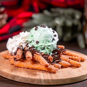 Mint Chip Funnel Cake Fries 