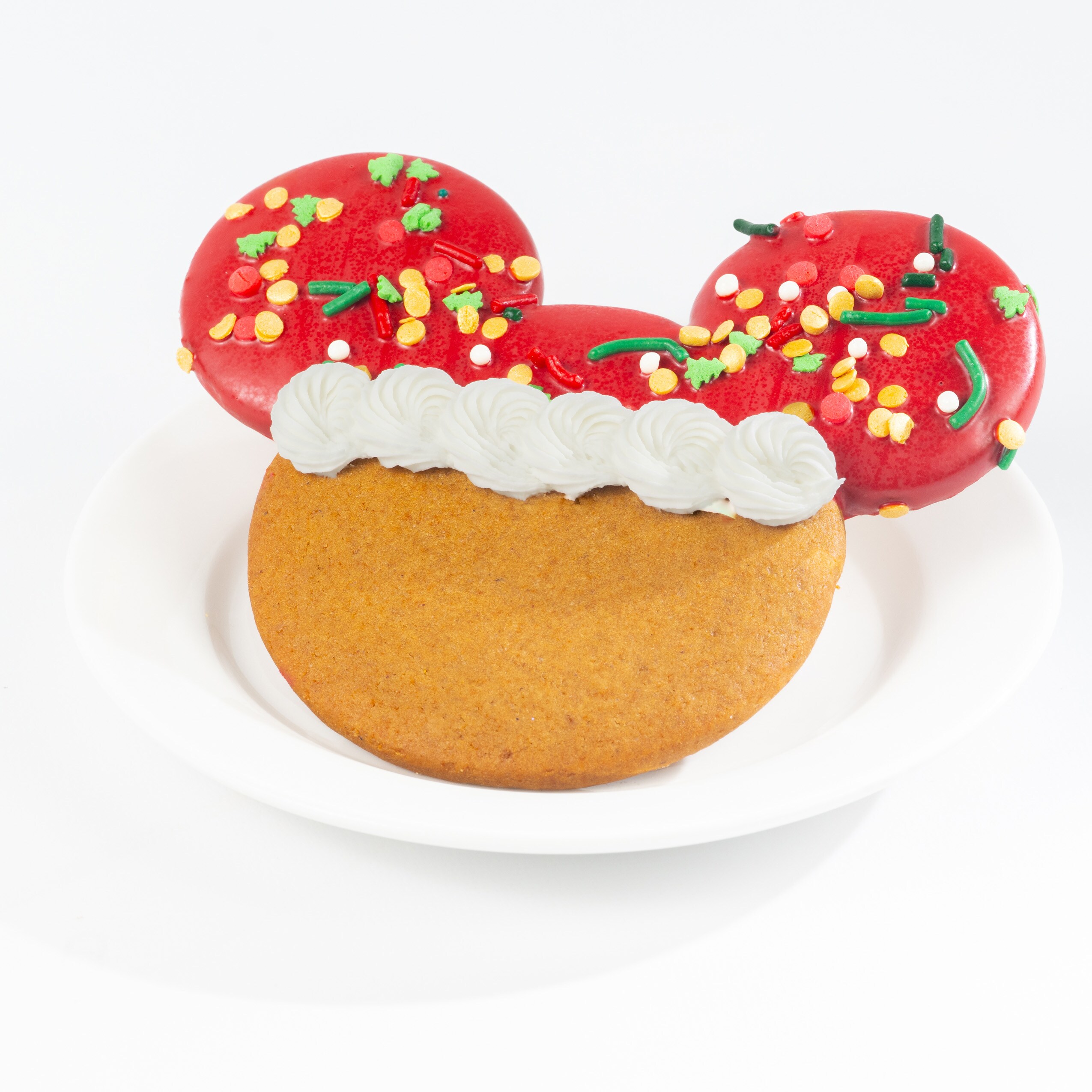 Santa Mickey Gingerbread Cookie