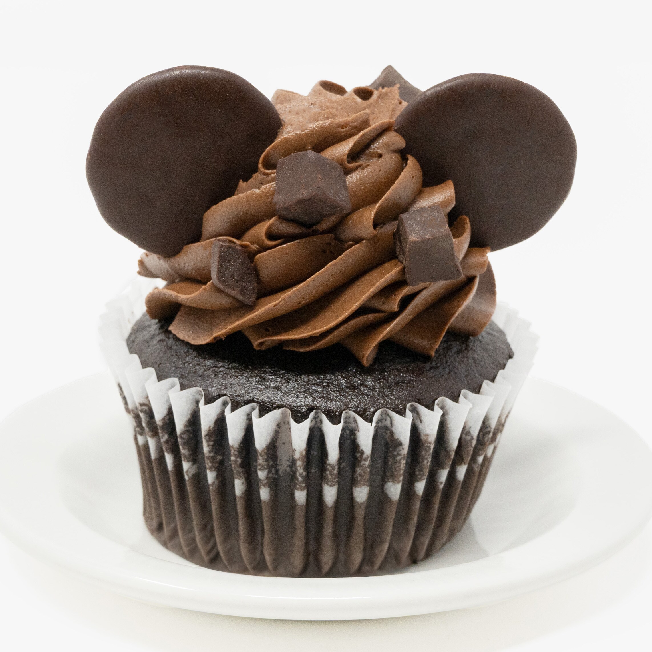 Mickey Espresso Cupcake with DOVE® Chocolate Pieces