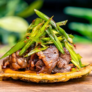 Scallion Pancake Tostada