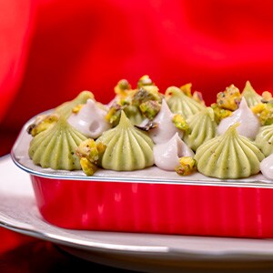 Strawberry-Pistachio Mousse Cake