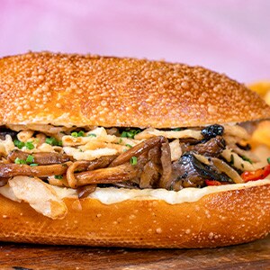 Mushroom Philly Sandwich 