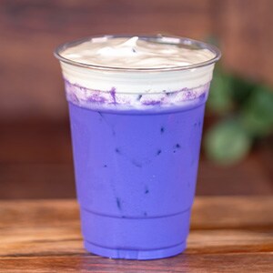 Ube Latte with Matcha Foam [Available starting March 6]