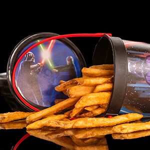 Galactic Cargo Fries in a Star Wars Souvenir Bucket