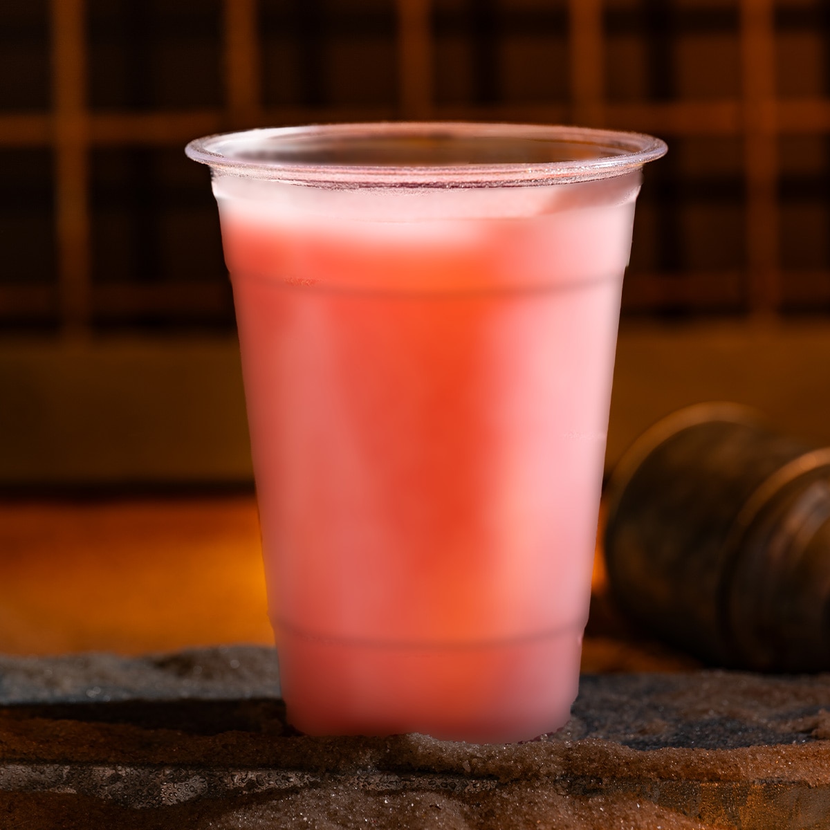 Pink Milk Cooler with Rum