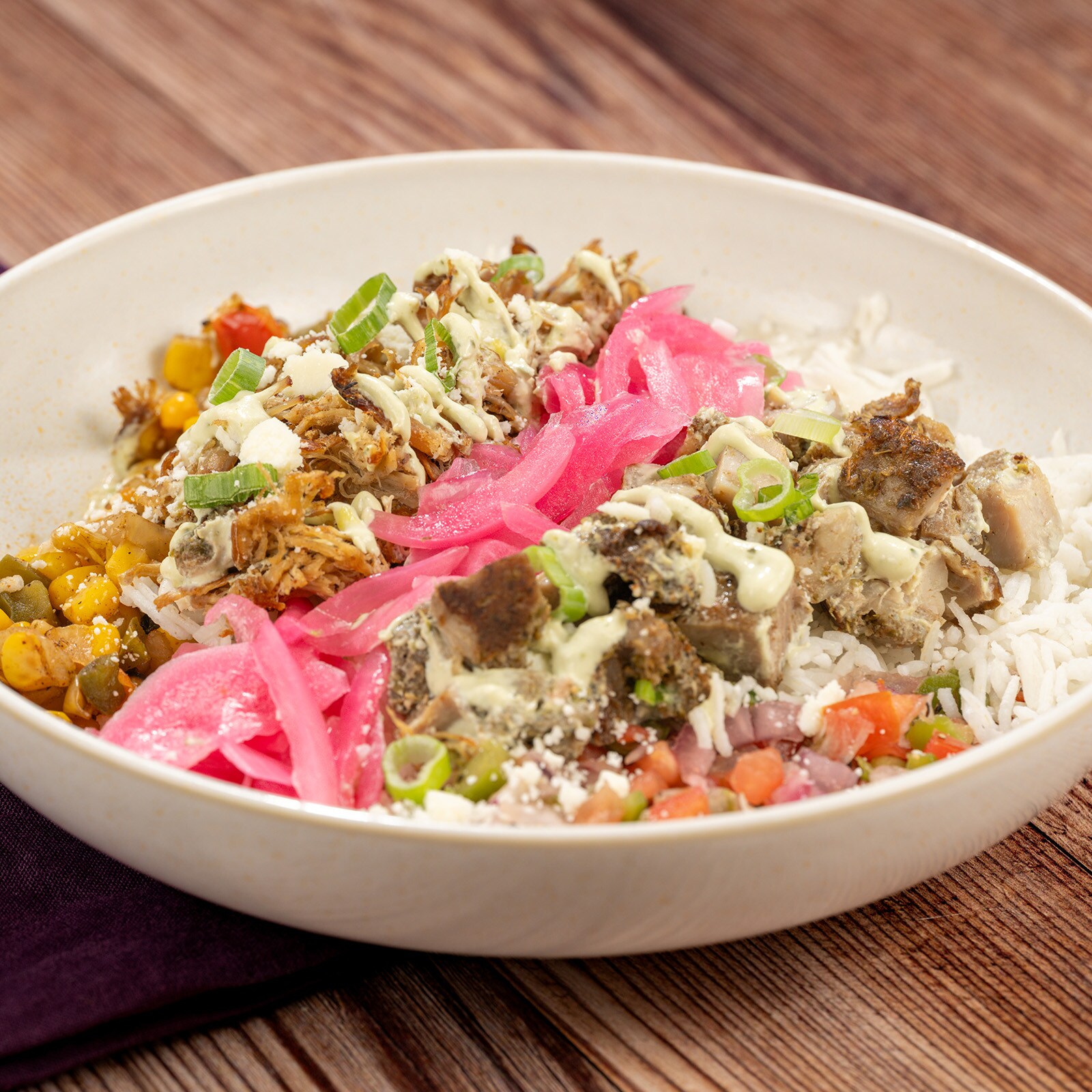 Southwest Pork and Chicken Bowl