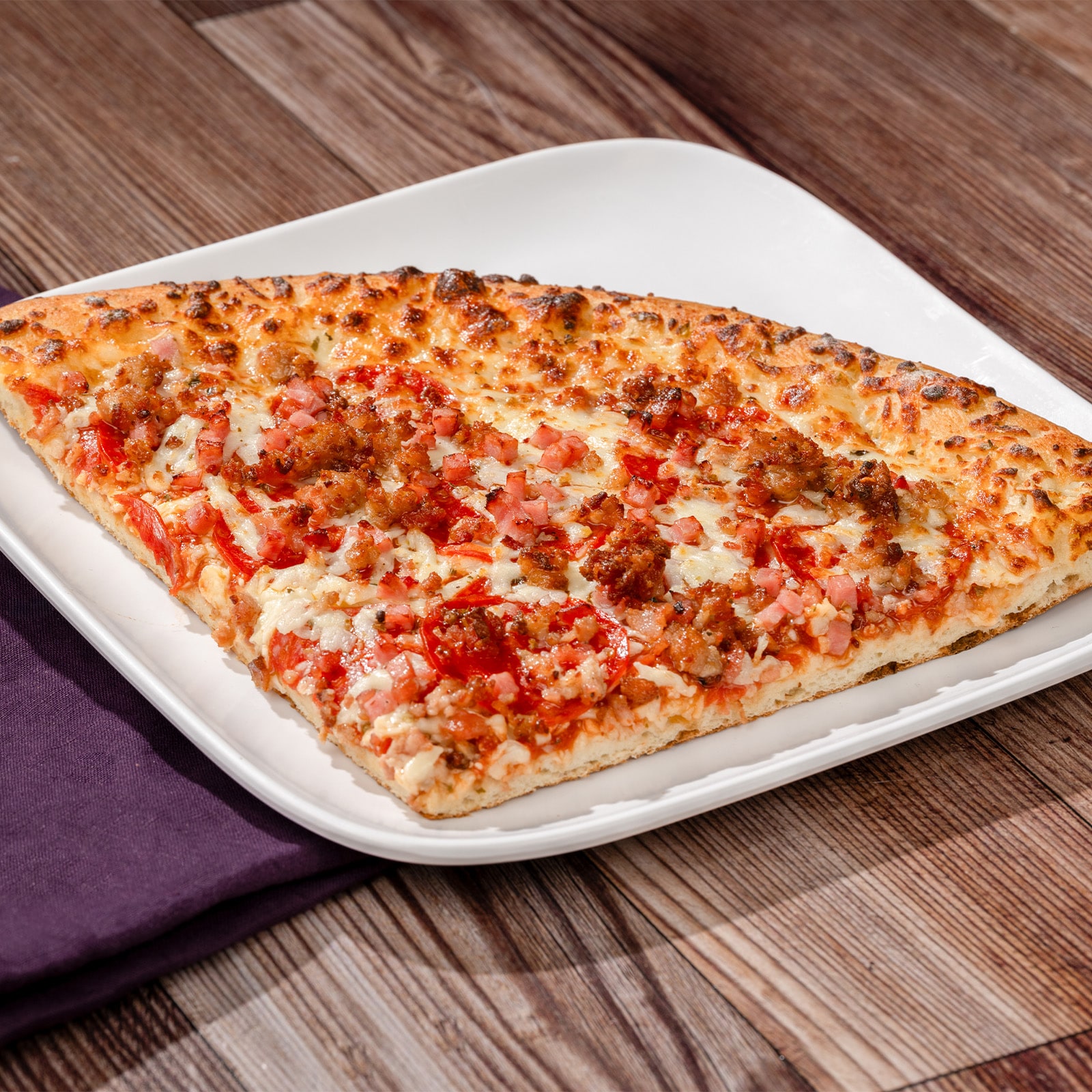 Super Slice of Four-Meat Pizza
