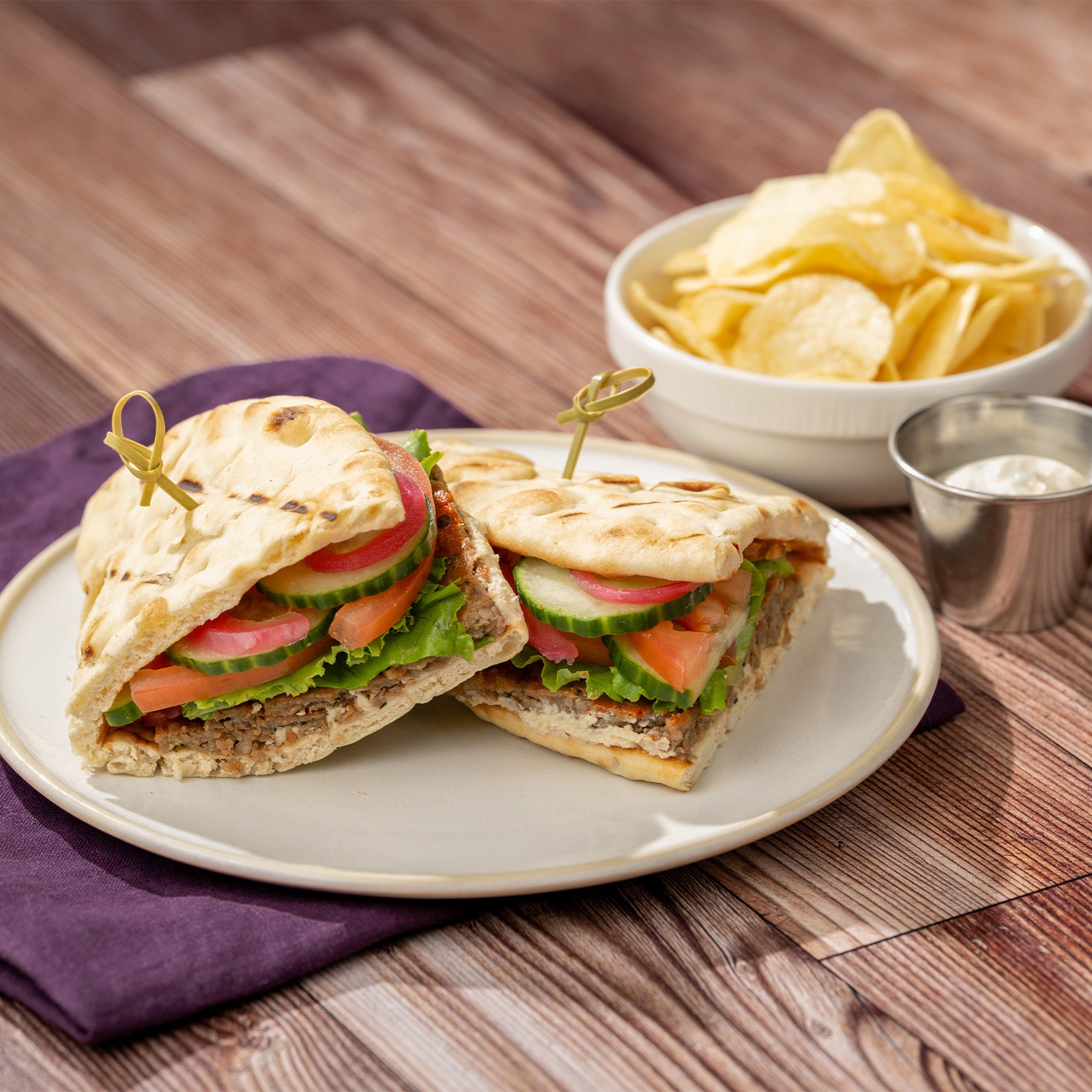 Plant-based Greek Style Pita