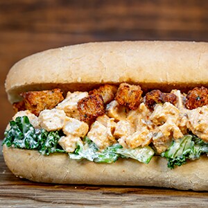 Cajun Caesar Chicken Po'Boy
