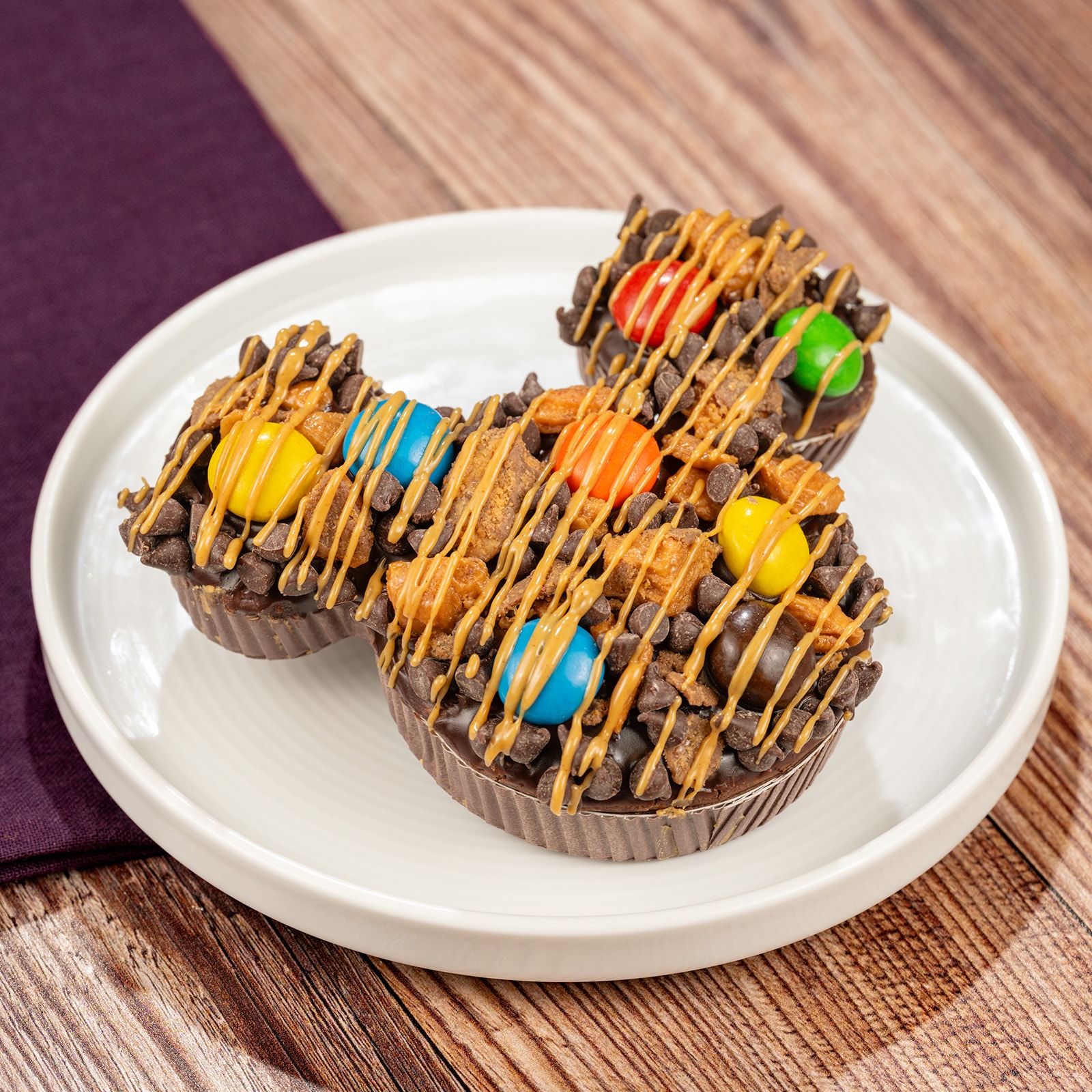 Mickey-shaped Peanut Butter Brownie