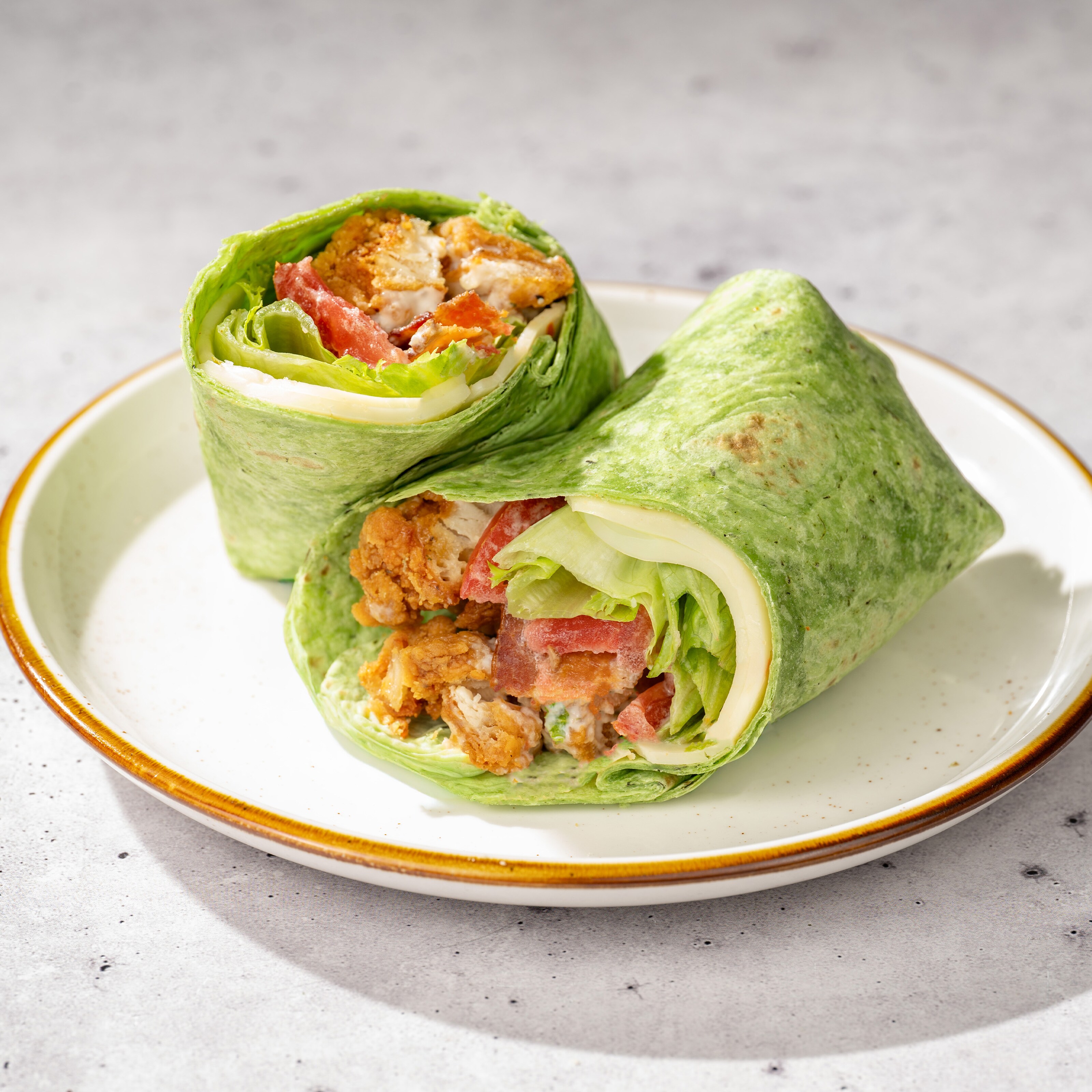 Chicken-Bacon-Avocado Ranch Wrap