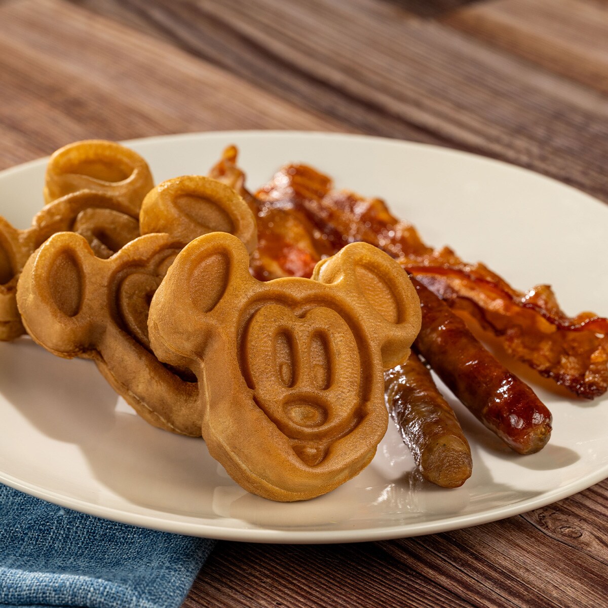 Mickey-shaped Waffles
