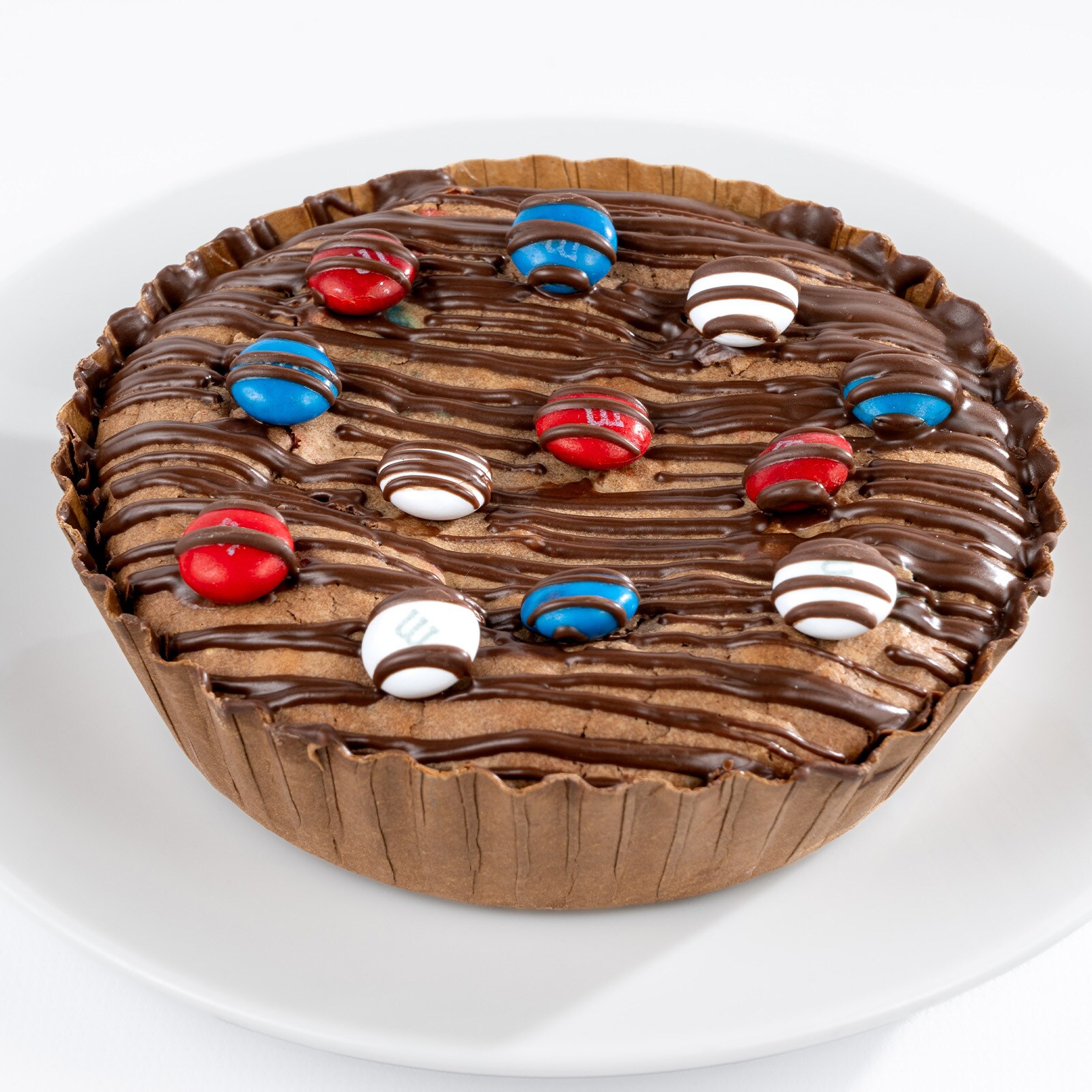 Patriotic Brownie Pie with M&M'S® Milk Chocolate Candies