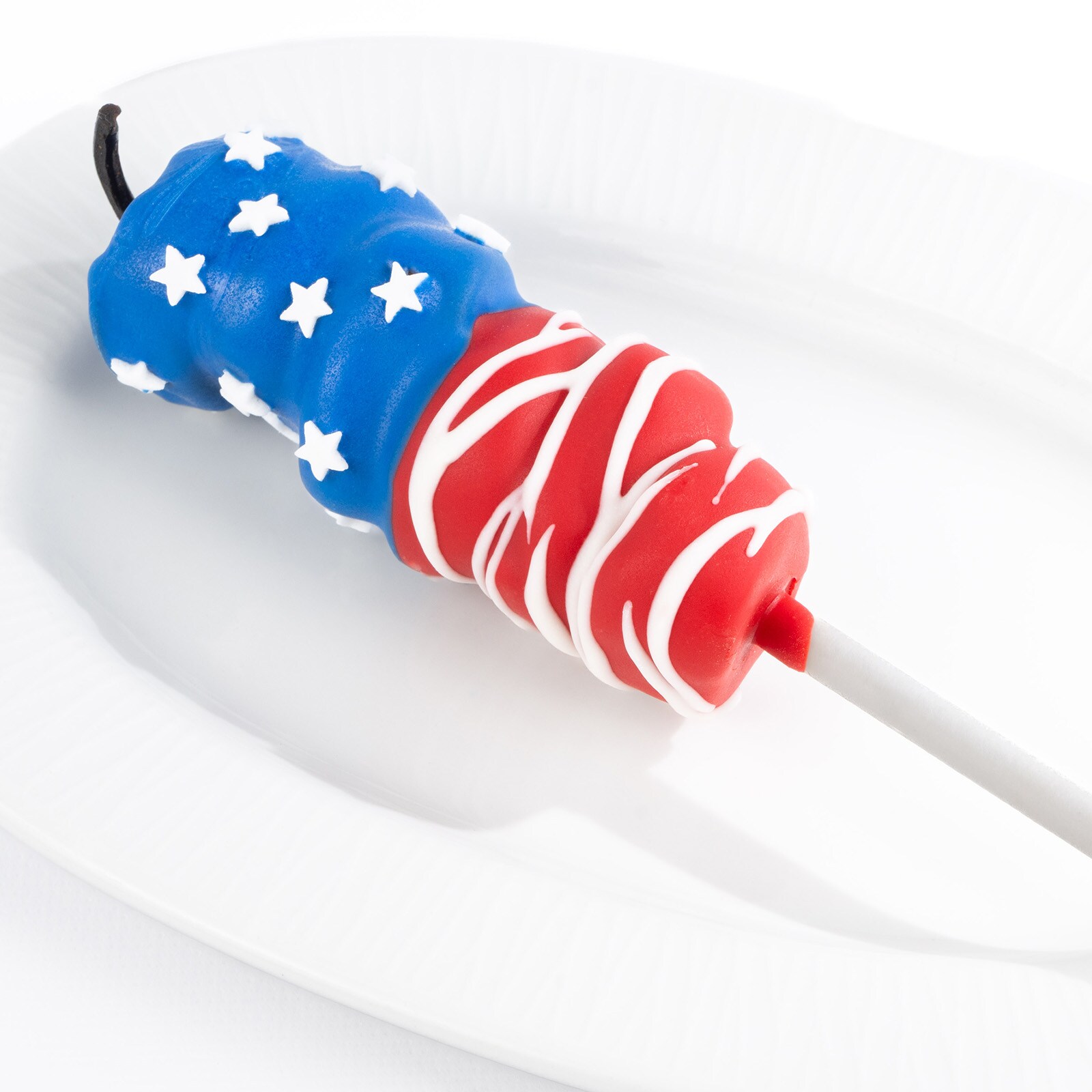 Patriotic Firework Marshmallow Wand