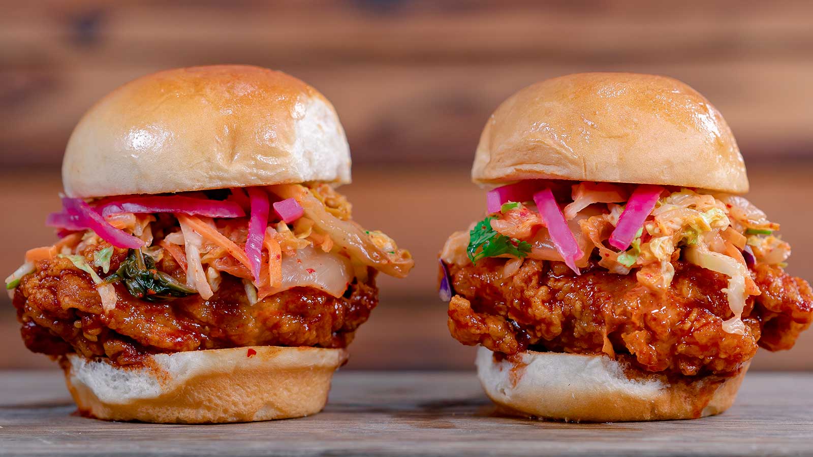 Korean Fried Chicken Sliders 