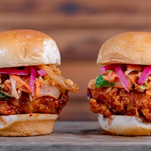 Korean Fried Chicken Sliders 