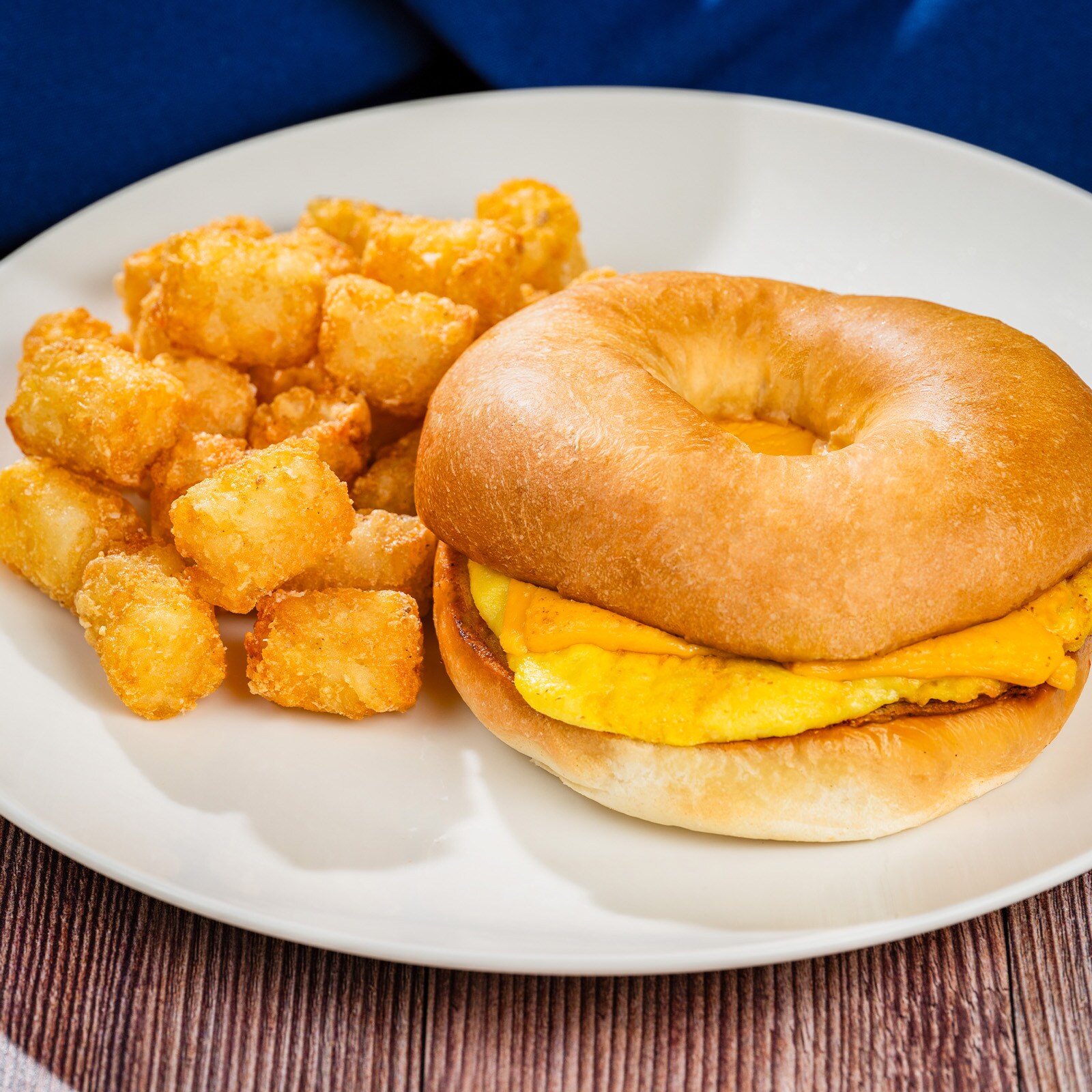 Plant-based Egg and Cheese Bagel