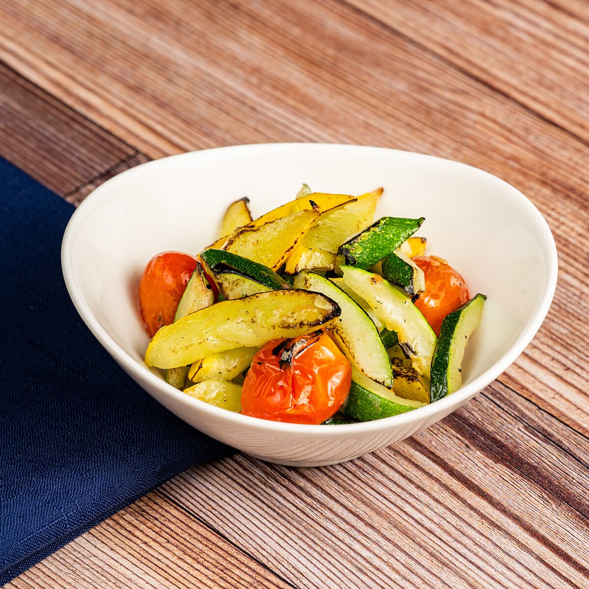 Roasted Zucchini Squash and Tomato