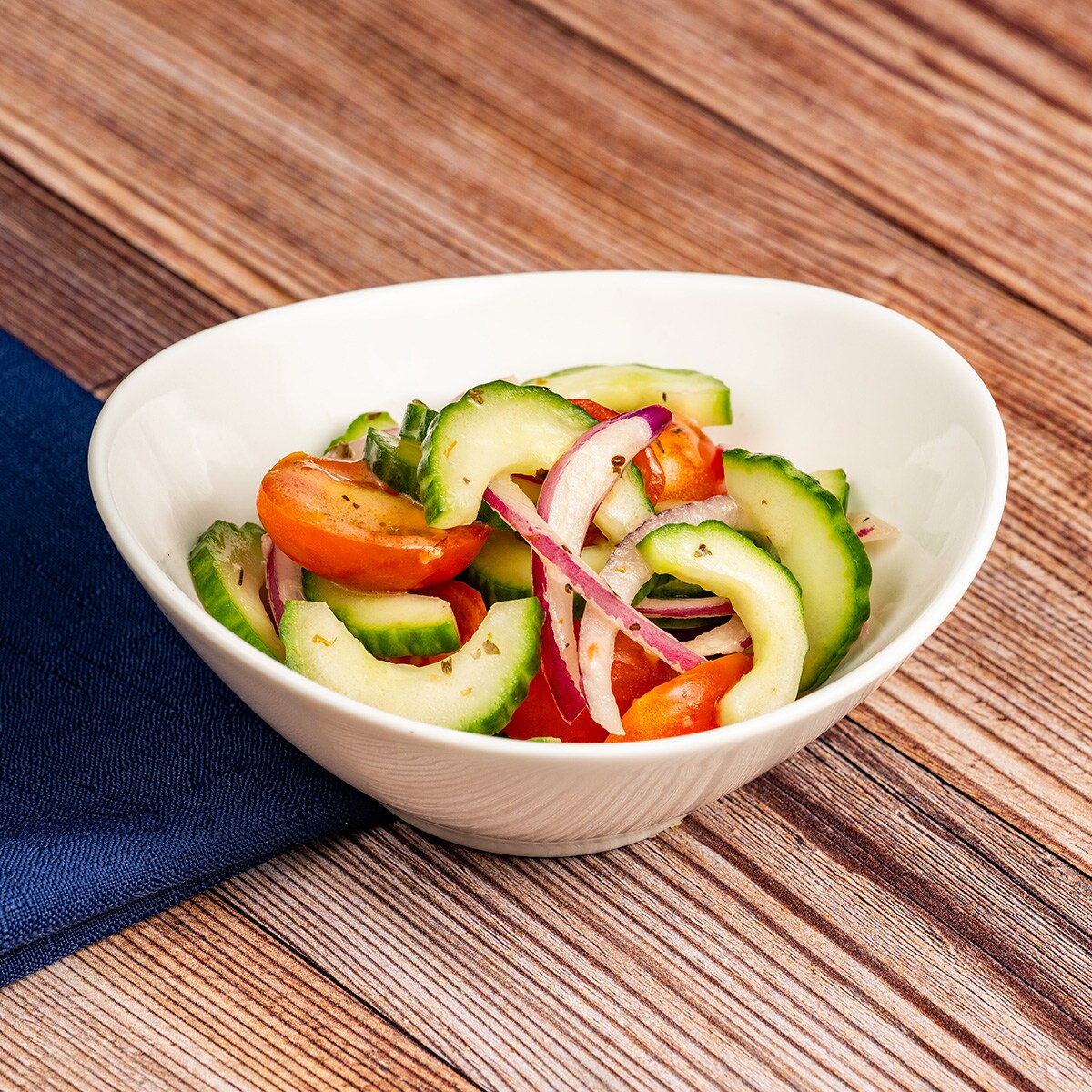 Marinated Cucumber, Tomato, Red Onion Salad