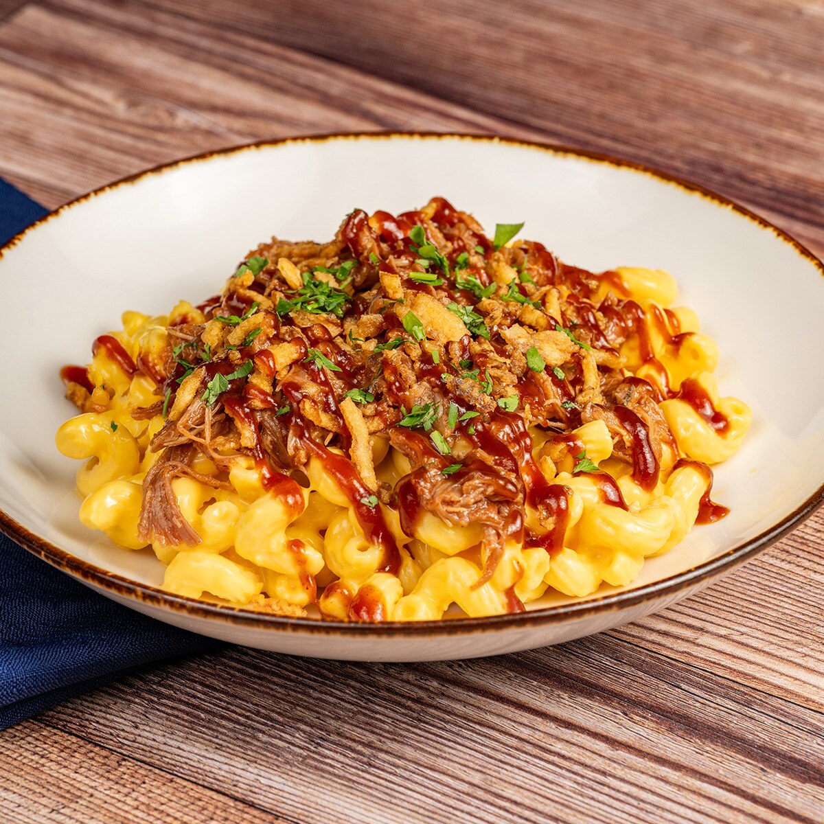 BBQ Pork Macaroni & Cheese