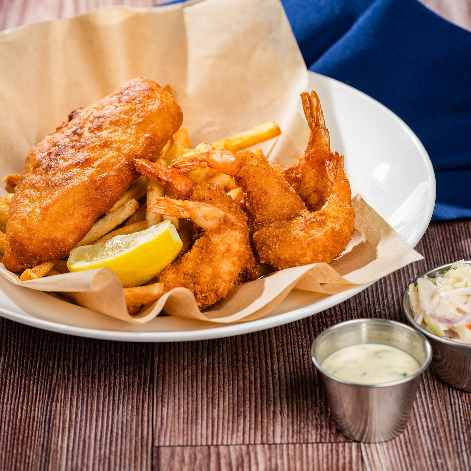 Fried Fish and Shrimp Basket