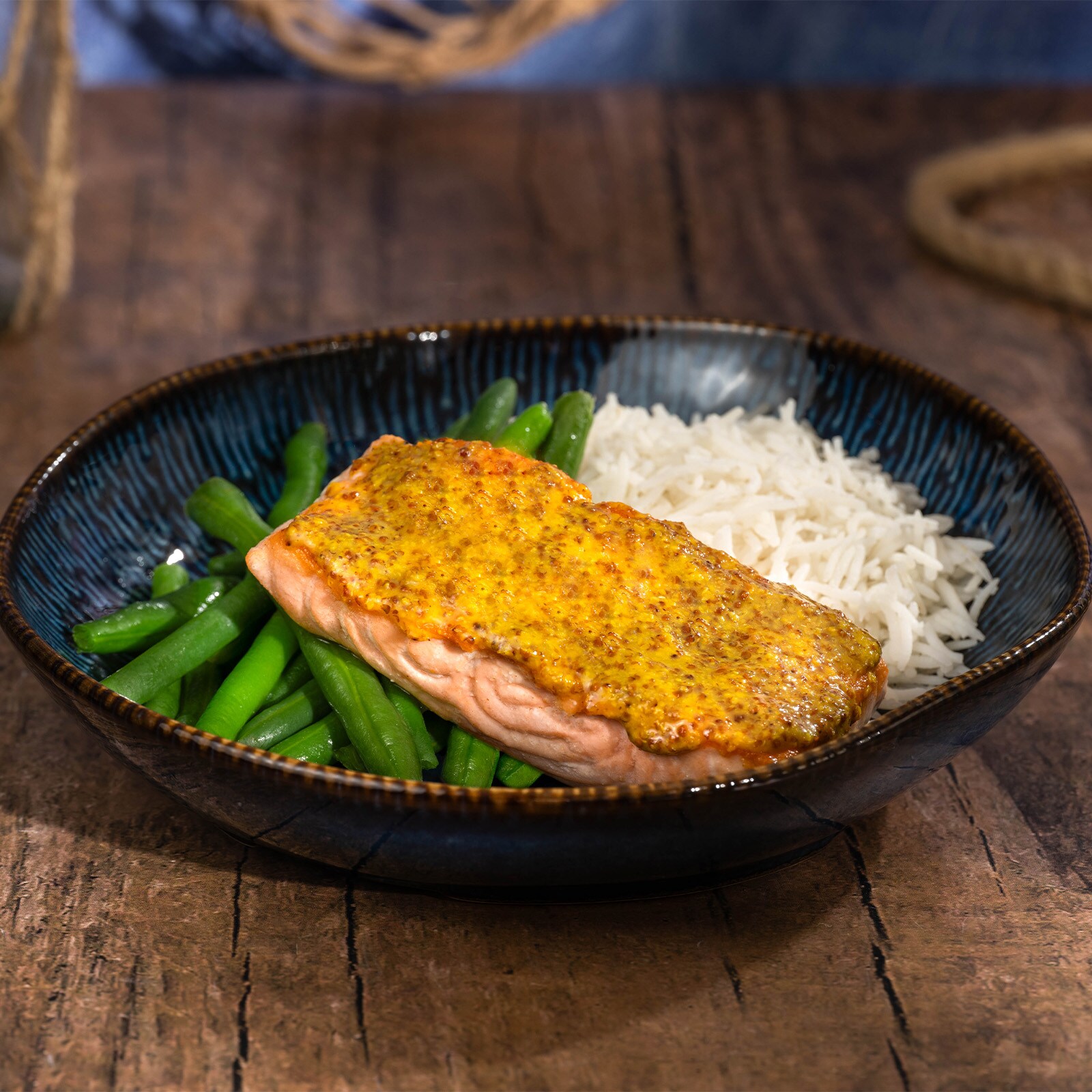 Maple-Mustard Glazed Salmon