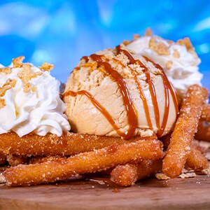 Dulce de Leche Funnel Cake Fries