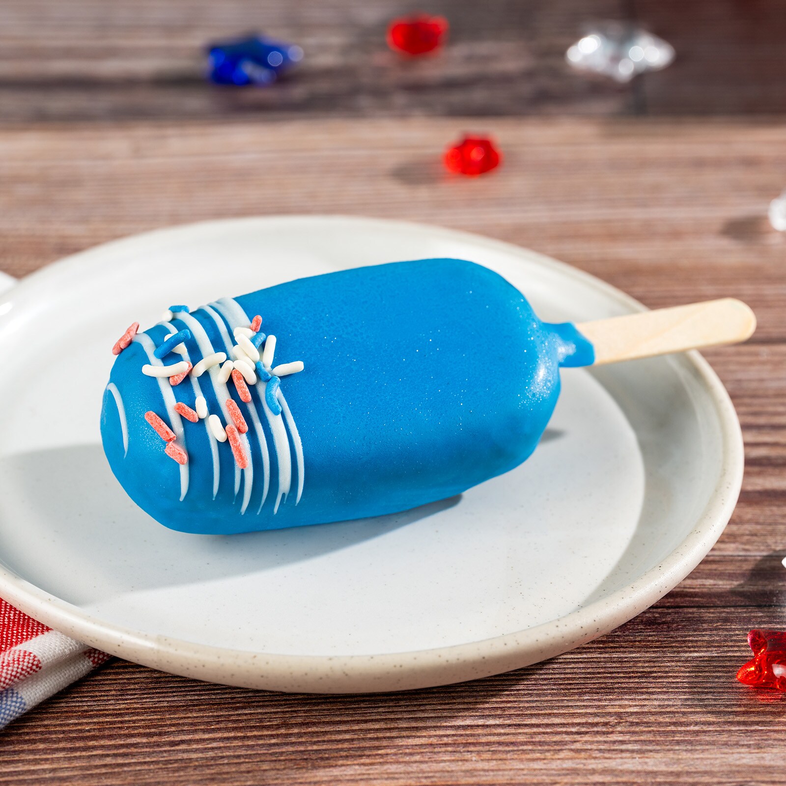 Red, White, and Blue Cake Pop