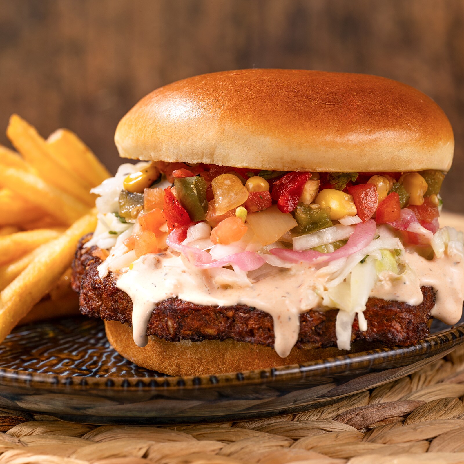 Southwest Black Bean Burger