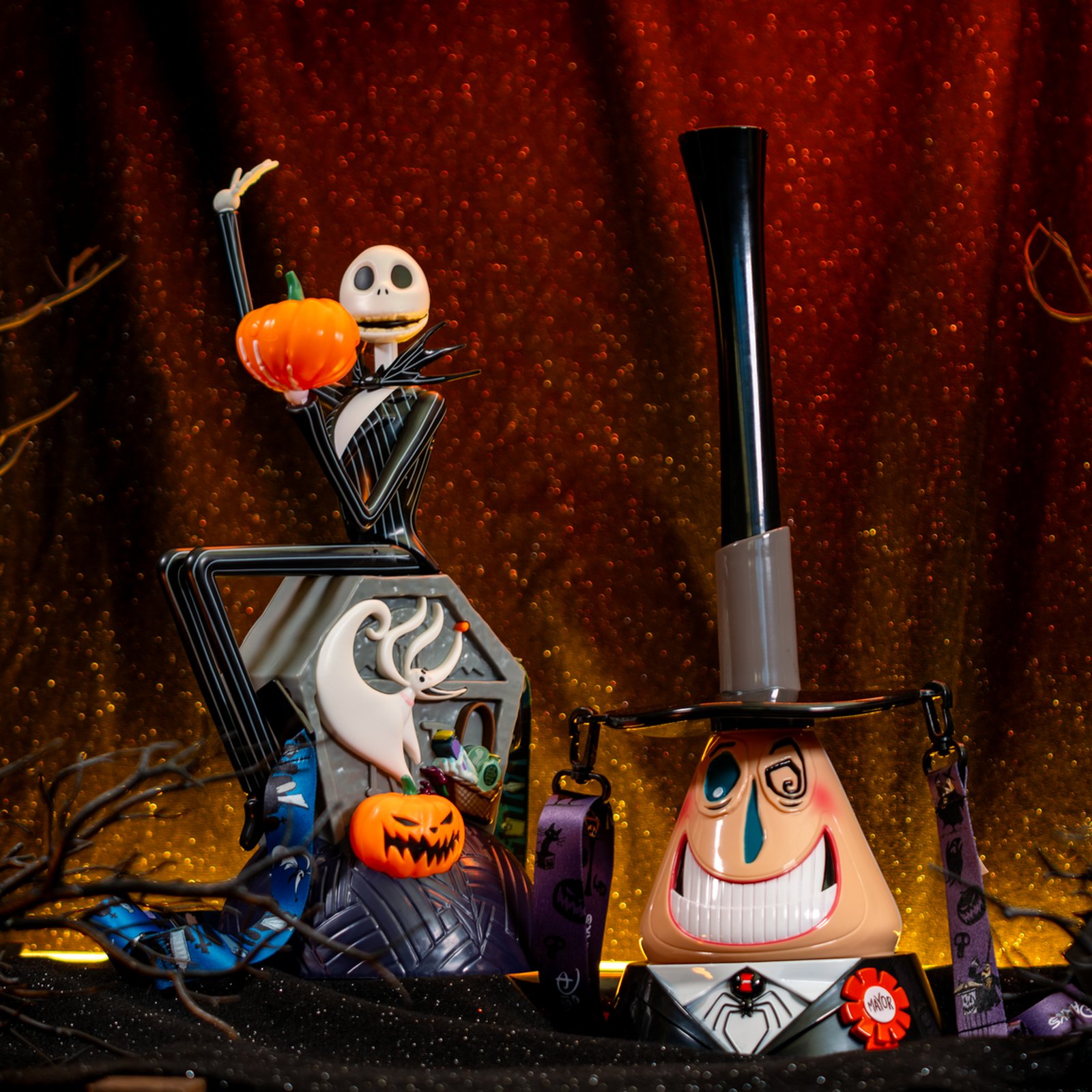 Tim Burton's The Nightmare Before Christmas Jack Skellington Gravestone Bucket & Mayor Sipper Combo
