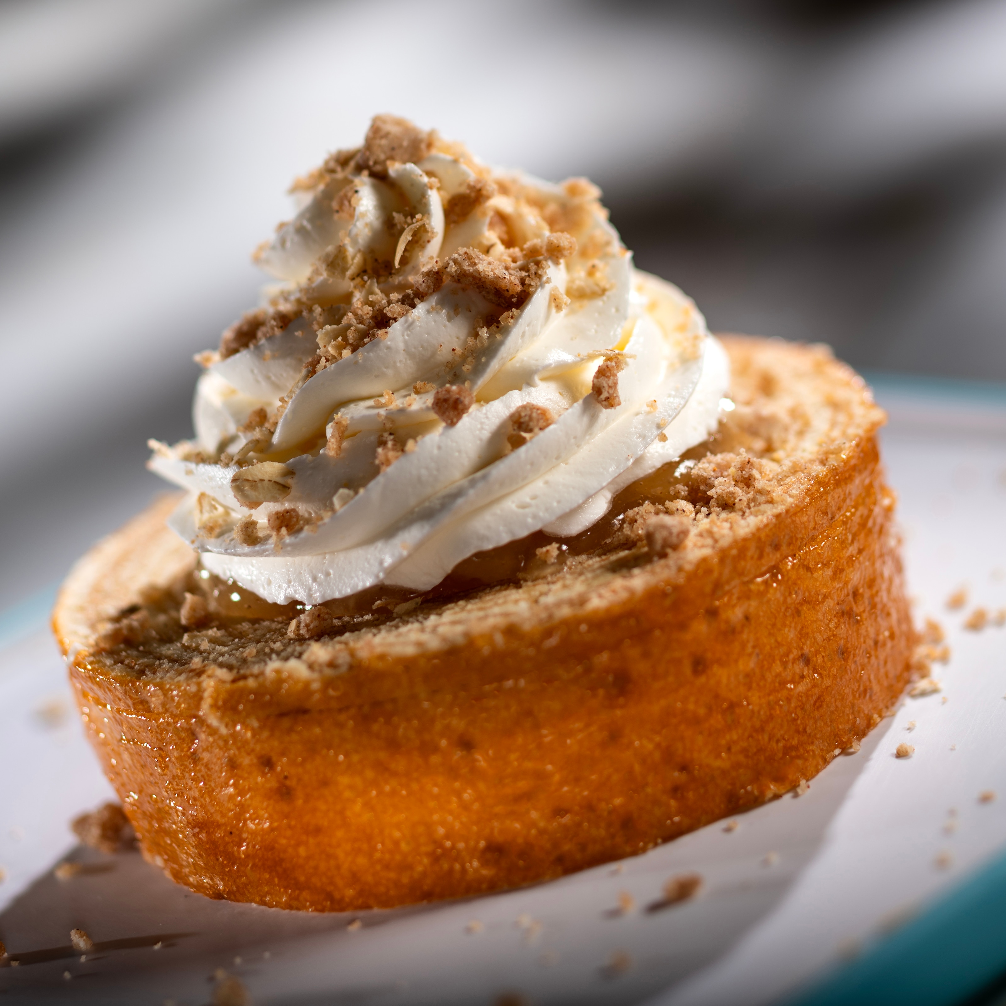 Caramel-Apple Cheesecake Baumkuchen