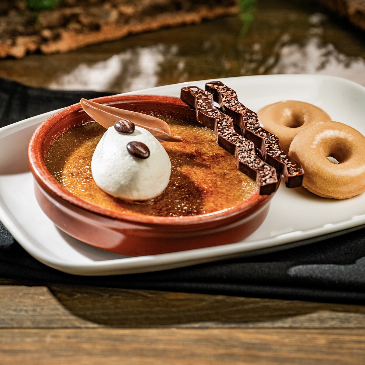 Coffee and Doughnuts Crème Brûlée