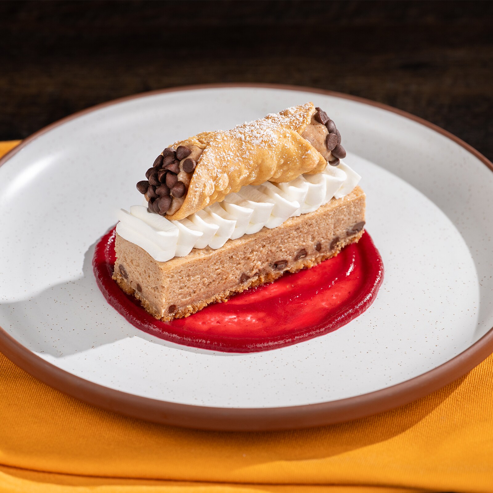 Spiced Cannoli Cheesecake