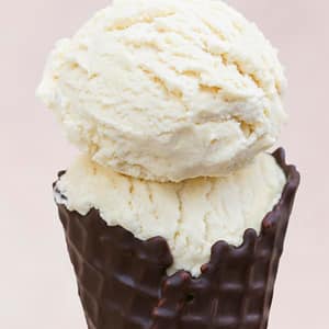 Dipped Waffle Cone or Cup - Double Scoop