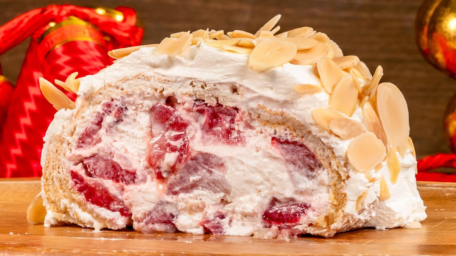 Strawberries and Cream Roulade [Available starting January 16]