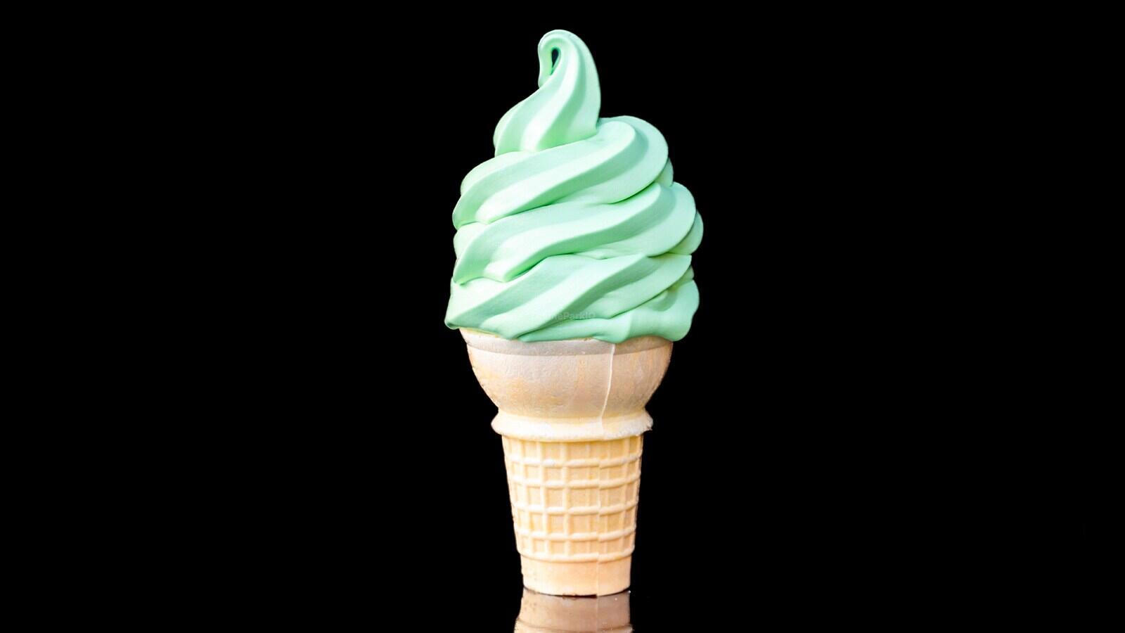 Matcha Ice Cream Cone
