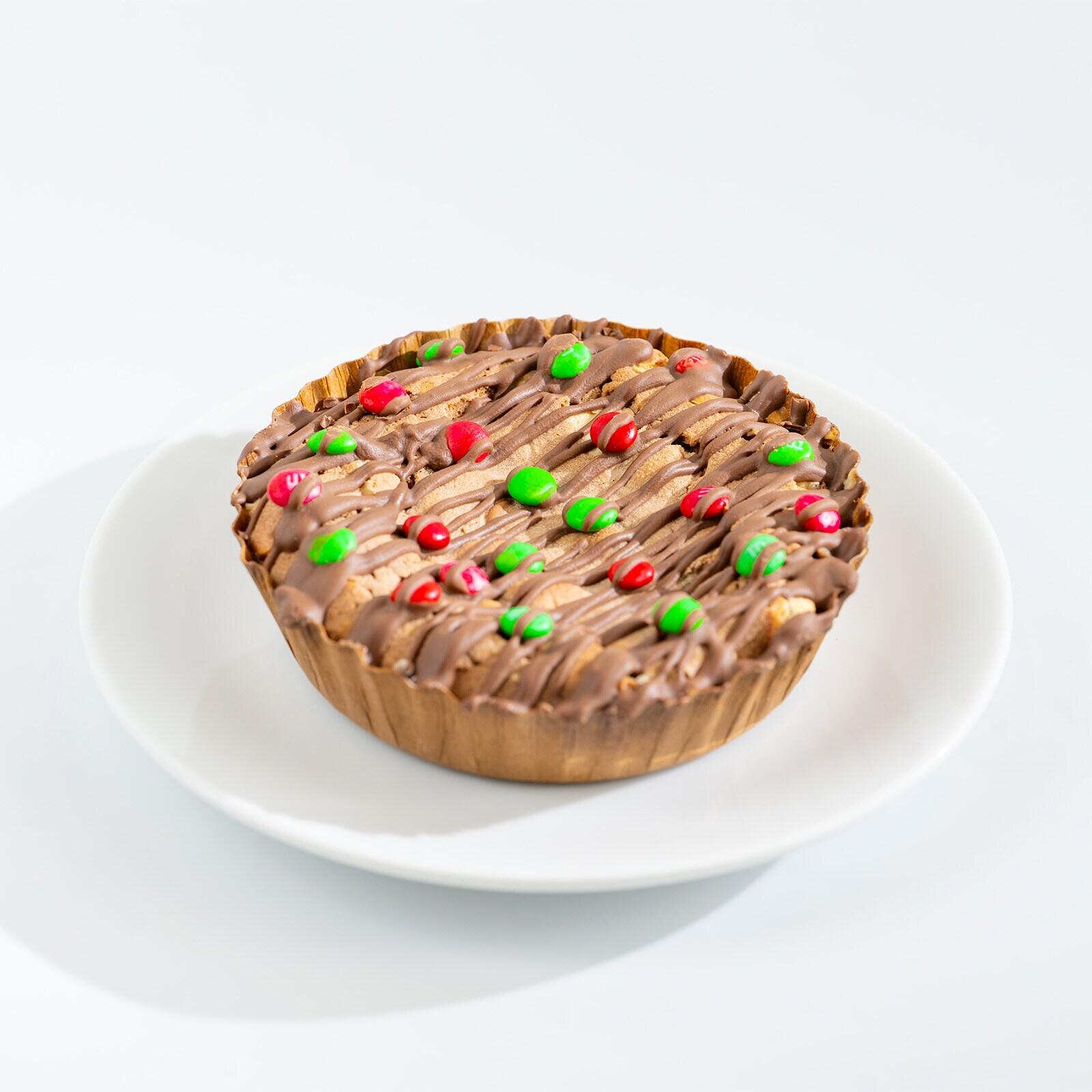 Peppermint Brownie Pie with M&M’S® Milk Chocolate Minis