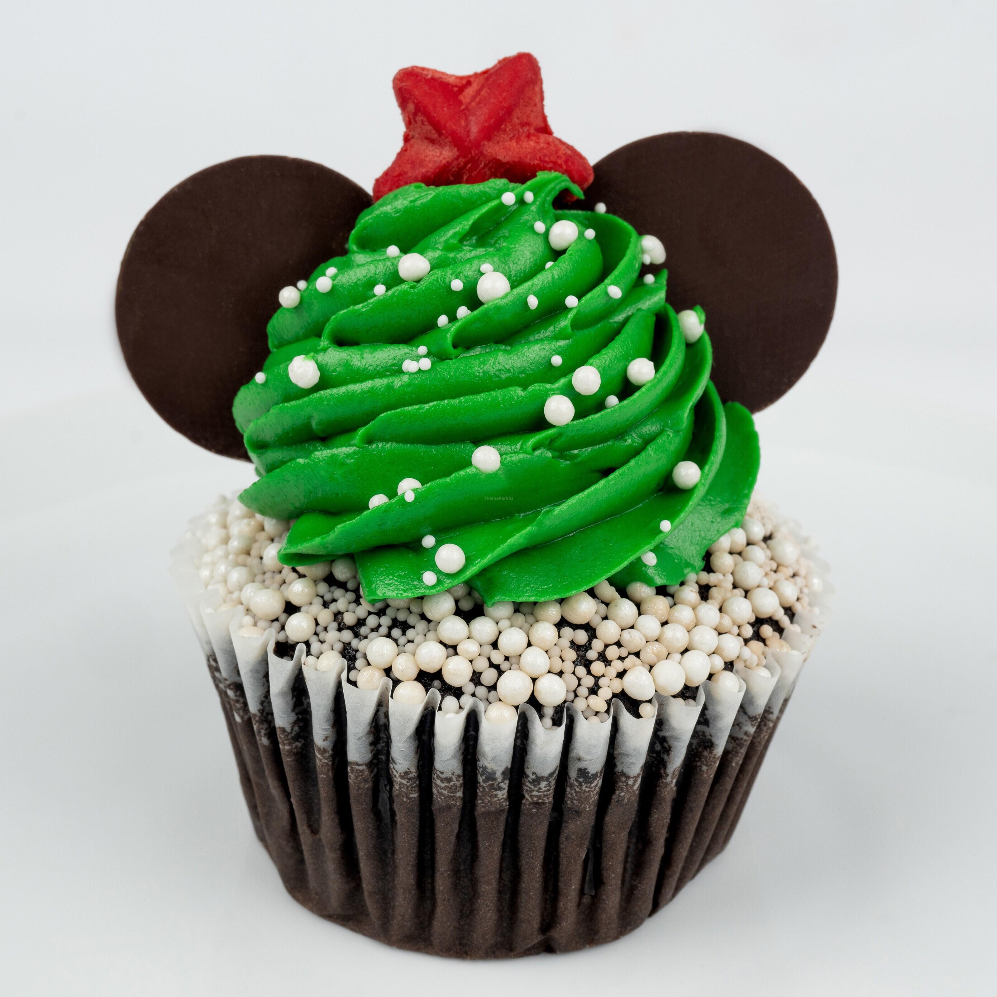Mickey Holiday Chocolate Cupcake