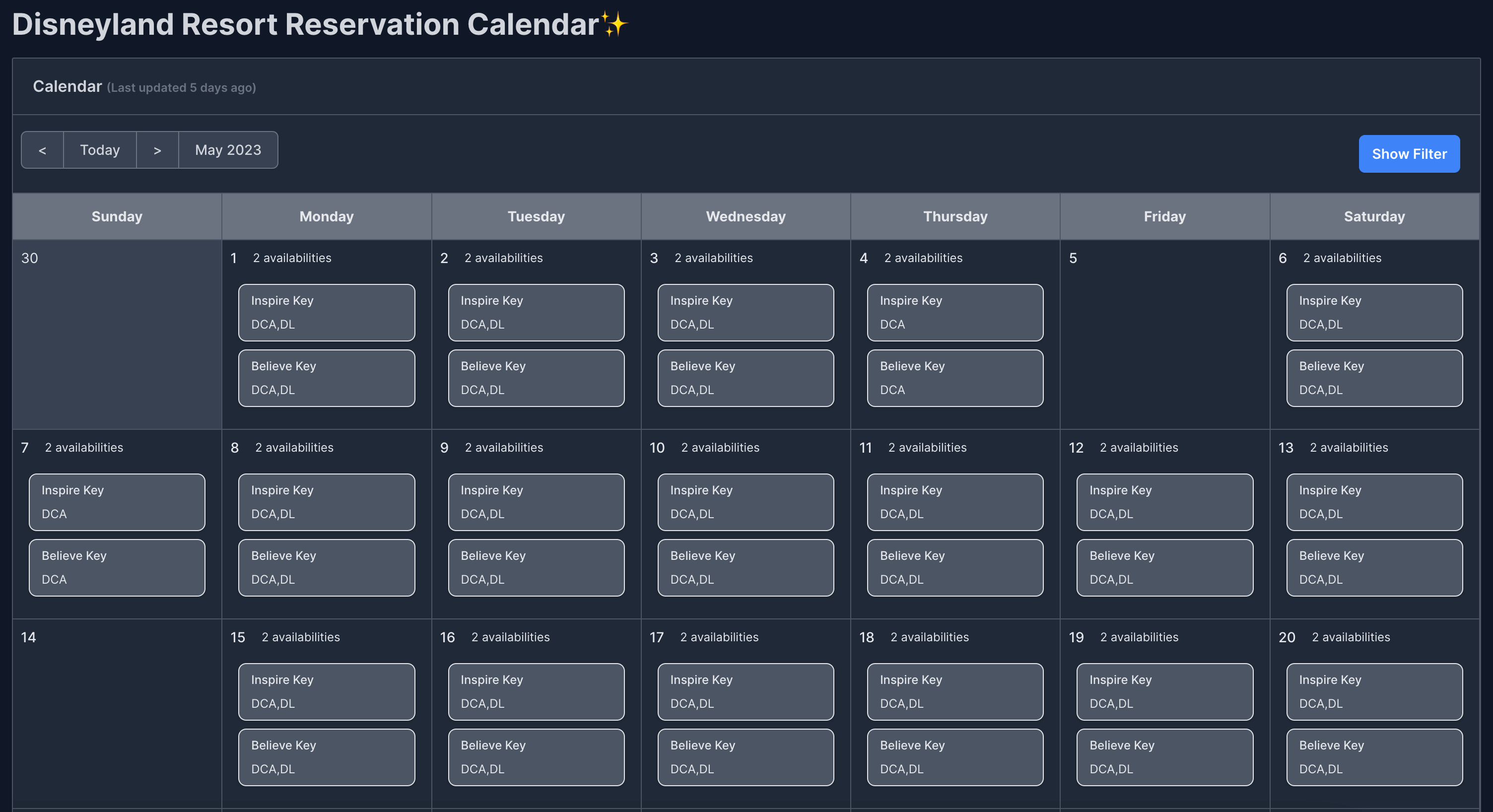 Disneyland Resort Reservation Calendar Theme Park IQ Disneyland Resort Reservation Calendar Theme Park IQ